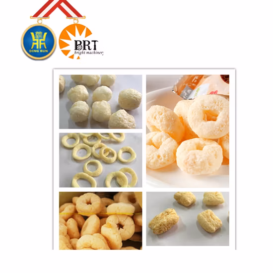 Extrusora automática de migalhas de pão em flocos de cereais para café da manhã Slanty Puffed Strike Bola de queijo Lanche Máquina de equipamentos de processamento de fabricação de alimentos